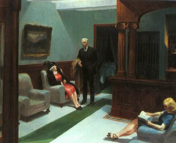 Edward Hopper : Hotel Lobby